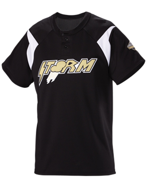 white and gold baseball jersey