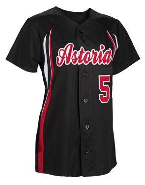 red white and blue softball jerseys